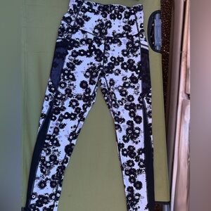 TKO Black and White Floral Leggings